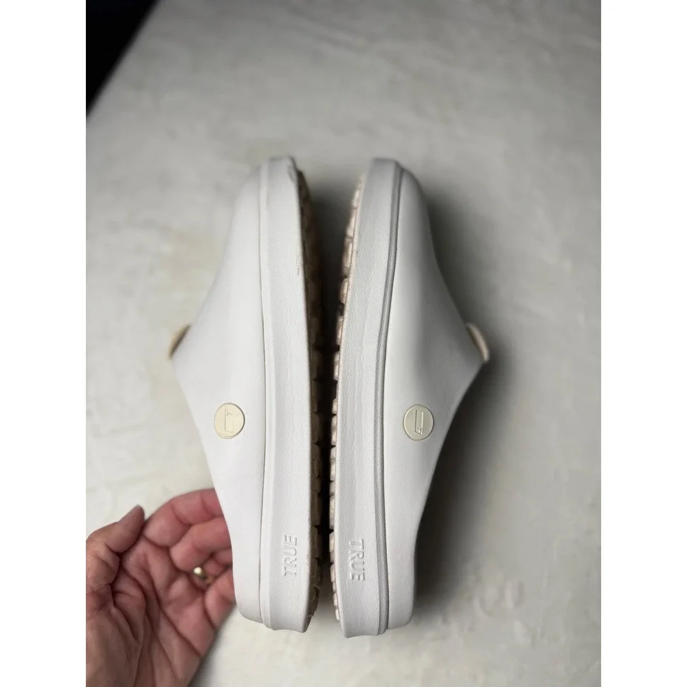 TRUE Linkswear All Day Clog White Slip On Shoes Mens 9 Womens 11